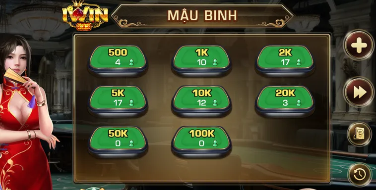 Trải Nghiệm Mậu Binh Tại IWin Club Đẳng Cấp Với Cơ Hội Thắng Lớn