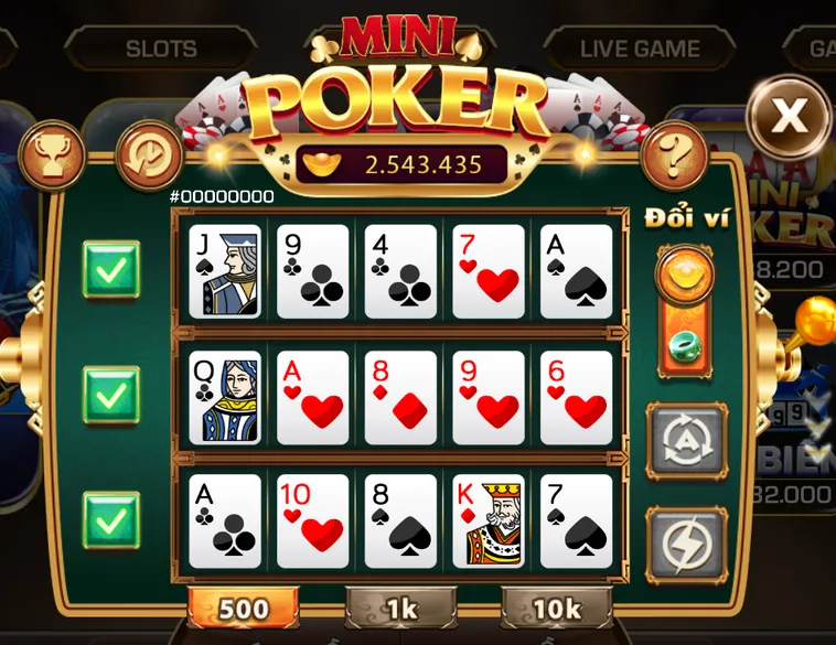 Chinh Phục Đấu Trường Mini Poker Tại IWin Club Với Tỷ Lệ Thưởng Cực Khủng