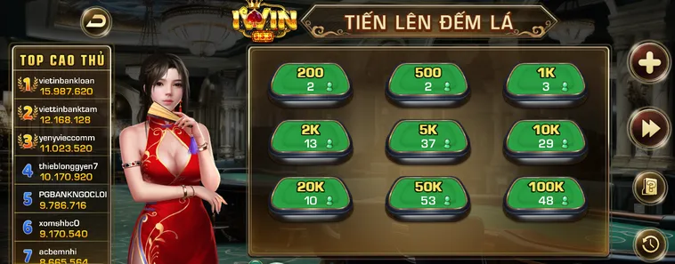 Chinh Phục Tiến Lên Đếm Lá Tại IWin Club Với Tỷ Lệ Thắng Cực Khủng