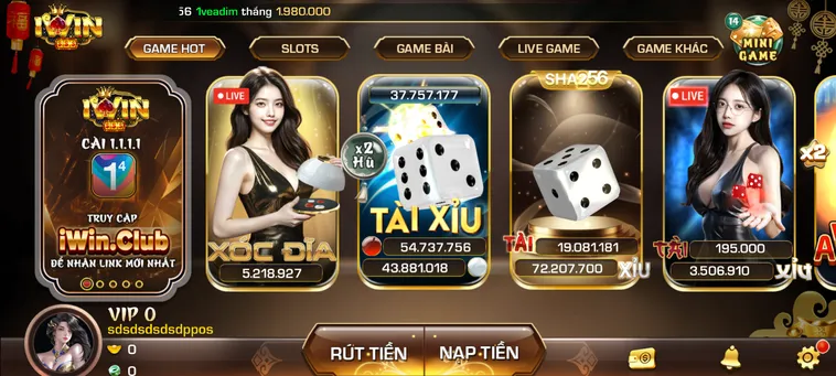 iWin Club - Cổng Game iWinClub - Sân Chơi Thượng Lưu Số #1